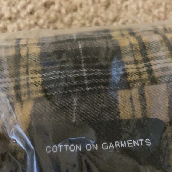 NWT Cotton on Camden Long Sleeve Shirt Long Sleeve Plaid Button Down - Picture 6 of 6